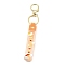 Cloud PVC Rope Keychains, with Zinc Alloy Finding, for Bag Quicksand Bottle Pendant Decoration, Orange, 17.5cm