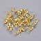 Iron Bead Tips Knot Covers, Golden, 8x4mm, Hole: 1.5mm, Inner Diameter: 3mm, about 275pcs/20g