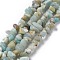 Natural Flower Amazonite Chips Beads Strands, 5~8x5~8mm, Hole: 1mm, about 31.5 inch