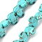 Synthetic Turquoise Beads Strands, Elephant, Dark Turquoise, 10x15x5mm, Hole: 1.6mm, about 38pcs/strand, 15.35''(39cm)