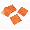 Variety Glass Sheets, Large Cathedral Glass Mosaic Tiles, for Crafts, Orange, 105~110x105~110x2.5mm