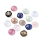 Natural Gemstone Cabochons, Faceted, Flat Round, 10x4.5mm