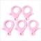 Plastic Lobster Claw Clasps, Pink, 35x24.5x6mm, Hole: 3mm