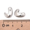 Letter Slider Beads for Watch Band Bracelet Making X-ALRI-O012-J-NR-3