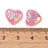 UV Plating Acrylic Cabochons OACR-H121-02G-3