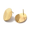 Ion Plating(IP) 304 Stainless Steel Stud Earrings Findings STAS-B041-07G-1