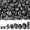 120Pcs 8 Styles Opaque Acrylic Beads MACR-YW0004-69-1