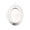 Rack Plating Brass Locket Pendants KK-K277-05S-1