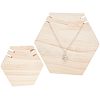 Nbeads 2Pcs 2 Styles Wooden Necklace Displays Stands NDIS-NB0001-06-1