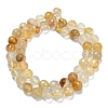 Grade A Natural Yellow Hematoid Quartz Beads Strands G-L642-F04-8mm-3