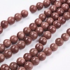 Synthetic Goldstone Bead Strands X-G-R193-04-8mm-1