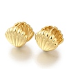 Rack Plating Shell Shape Brass Hoop Earrings EJEW-H016-34G-1