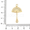 Brass Micro Pave Cubic Zirconia Pendants KK-D258-09G-03-3