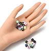 280Pcs 14 Styles Opaque White Acrylic European Beads MACR-YW0002-45-4