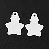 Spray Painted 201 Stainless Steel Pendants STAS-G304-02E-2