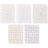 10 Sheets 5 Style PET Nail Art Stickers MRMJ-OC0003-08-1