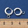201 Stainless Steel Huggie Hoop Earrings Findings STAS-A167-01E-S-3
