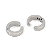 Non-Tarnish 304 Stainless Steel Clip-on Earrings EJEW-M001-09P-2