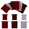 6Pcs 6 Styles Velvet Jewelry Drawstring Bags TP-TADJ0001-01-1