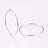 Tarnish Resistant 304 Stainless Steel Big Hoop Earrings EJEW-F105-02P-2