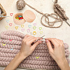 36Pcs 3 Styles Ring & Heart & Triangle Alloy Locking Stitch Marker TOOL-BC0002-27-6