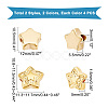 16Pcs 4 Style 304 Stainless Steel Beads STAS-DC0005-33-4
