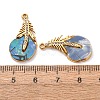 Dyed Nautal Shell Pendants SH-K002-02G-3