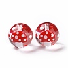 Glass with Enamel Beads LAMP-P058-01F-2
