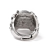 Dragon Eye Glass Wide Band Rings for Men RJEW-E017-01AS-03-3