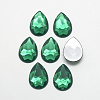 Acrylic Rhinestone Flat Back Cabochons X-GACR-Q010-10x14-10-1