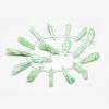 Electroplated Natural Quartz Crystal Beads Strands G-G890-A-08-2
