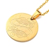 Constellation Pendant Necklaces NJEW-S422-04G-12-2