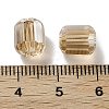 Electroplate Column Glass Beads EGLA-A043-02-PL02-3