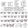 60pcs 30 Style Zinc Alloy Pendants Set PALLOY-PH0002-07-5