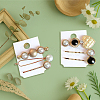6Pcs 6 Styles Alloy Hair Bobbin Pins PHAR-HY0001-11-4