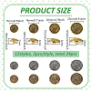 24Pcs 12 Styles Alloy Shank Buttons BUTT-FG0001-45-2