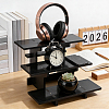 Rectangle PVC 3-Tier Gift Desktop Organizer Shelf AJEW-WH0609-952B-02-4