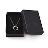 Letter Brass Initial Pendants Necklaces NJEW-JN02584-03-6