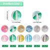 150Pcs 6 Colors Synthetic Moonstone Beads G-PA0001-02-2