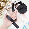 4M Flat Imitation Leather Cord LC-WH0011-03B-01-4