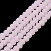 Imitation Jade Solid Color Glass Beads Strands EGLA-A034-J3mm-MD02-2