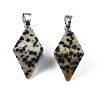 Natural Dalmatian Jasper Pendants G-N326-107H-2