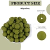 80Pcs Round Silicone Focal Beads SIL-SZ0001-24-12-2