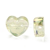 UV Plating Rainbow Iridescent Acrylic Beads OACR-G012-11C-2