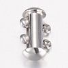 Tarnish Resistant 304 Stainless Steel Slide Lock Clasps STAS-P100-24P-1