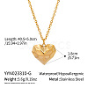 Sweet Design 304 Stainless Steel Heart Pendant Necklaces DY4160-4-1