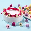 420Pcs 2 Style Natural Wood Printed Beads WOOD-LS0001-31-6