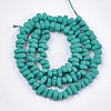 Spray Painted Non-magnetic Synthetic Hematite Beads Strands G-T116-19-04-2