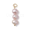 Natural Pearl Potato Pendants PALLOY-JF04849-3