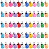 60Pcs 12 Colors Opaque Resin Pendants RESI-SZ0003-28-1